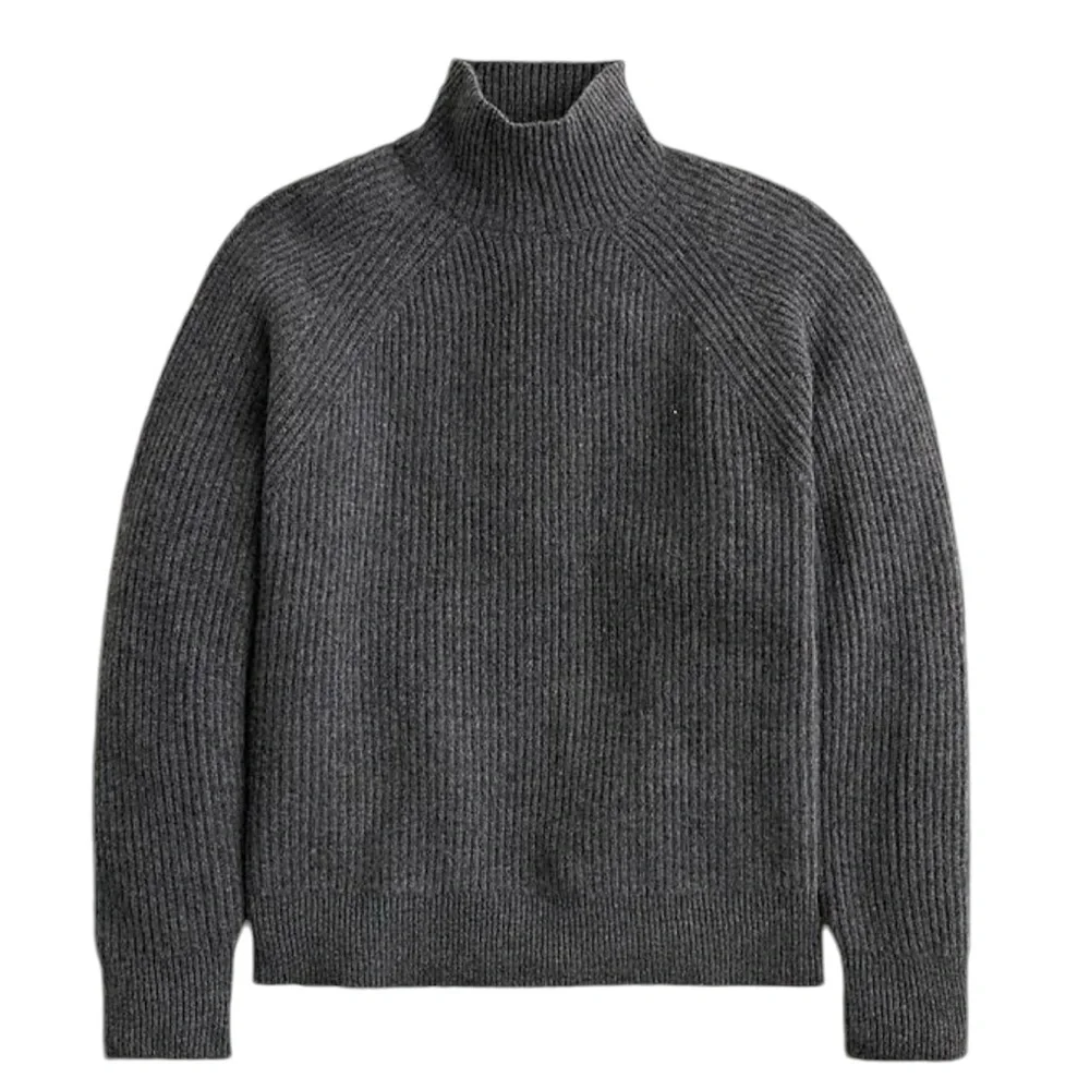 J. Crew Cashmere Ribbed Turtleneck Sweater